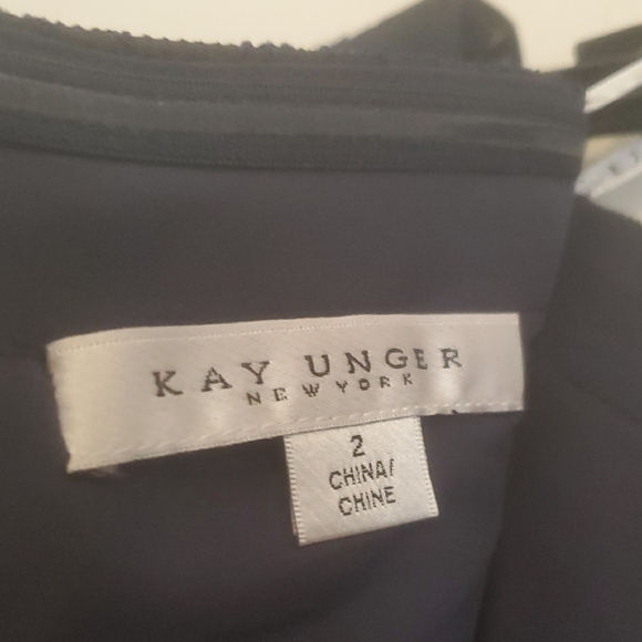 NWOT KAY UNGER JUDE JACQUARD COLUMN GOWN DRESS - Picture 8 of 10